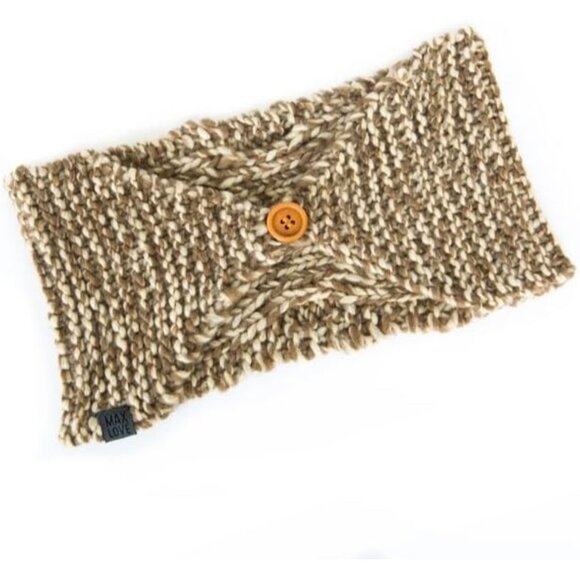 MaxLove Women's Luna Headband Cable Detail Fleece Lining Oatmeal - Picture 7 of 7